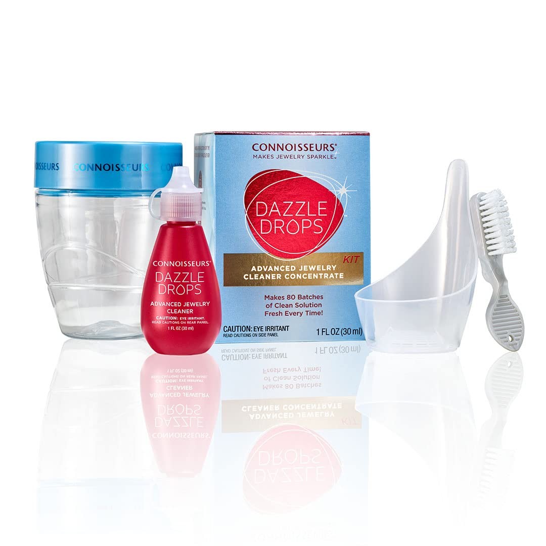 Dazzle Drops Advanced Jewelry Cleaner Concentrate – Makes Fresh Solution Ever…