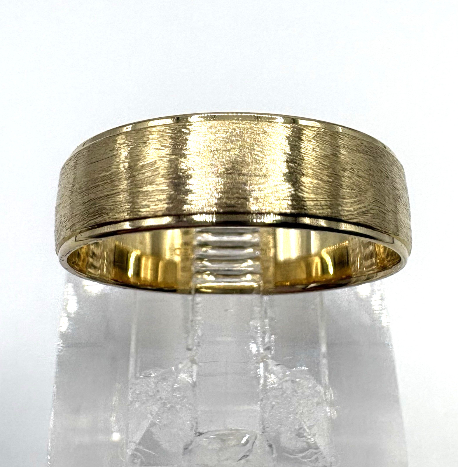 estate 14k yellow gold 6mm wedding band 4.2g sz9.5 $1399 #818 (24-hour shipping