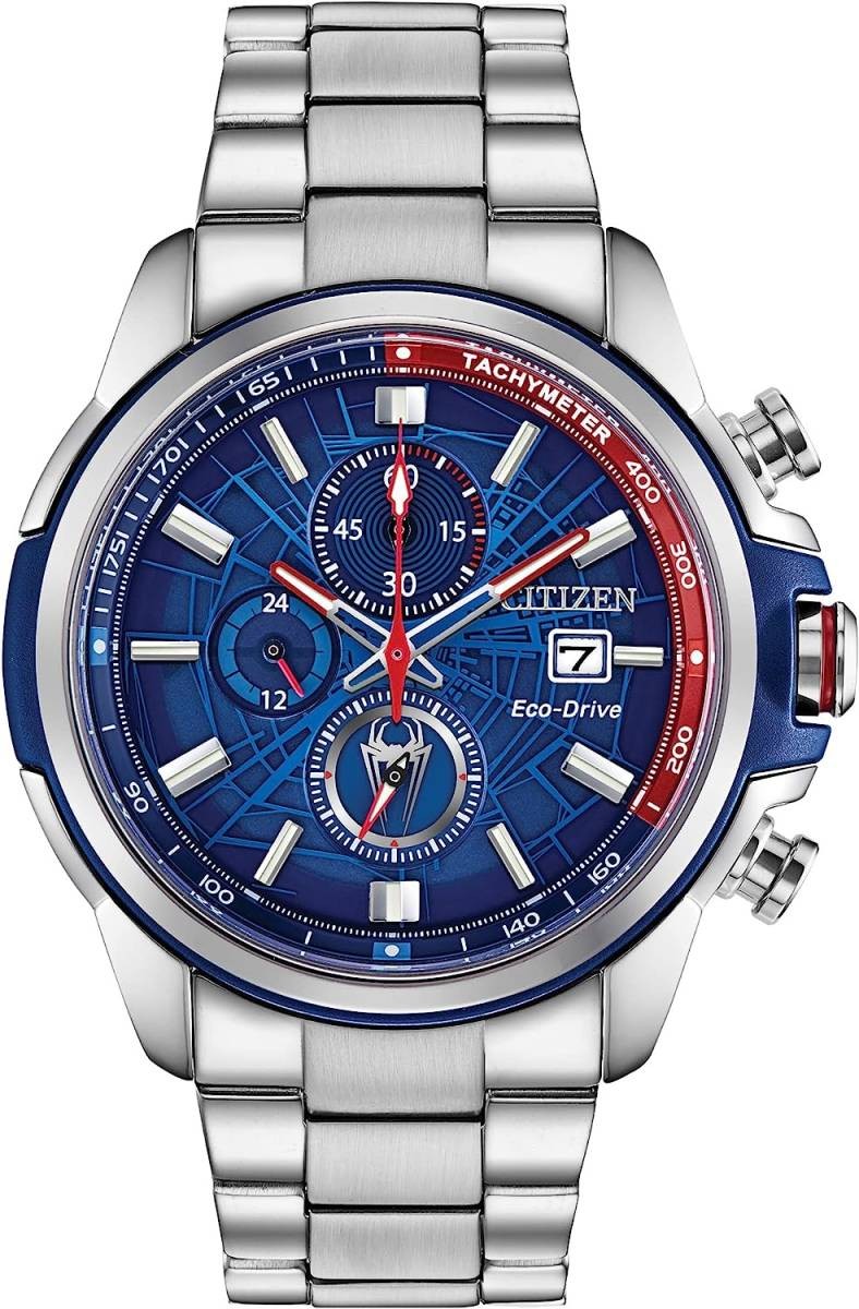 Citizen Marvel Collaboration Eco Drive Watch CA0429 53W Spider Man Model New Uno