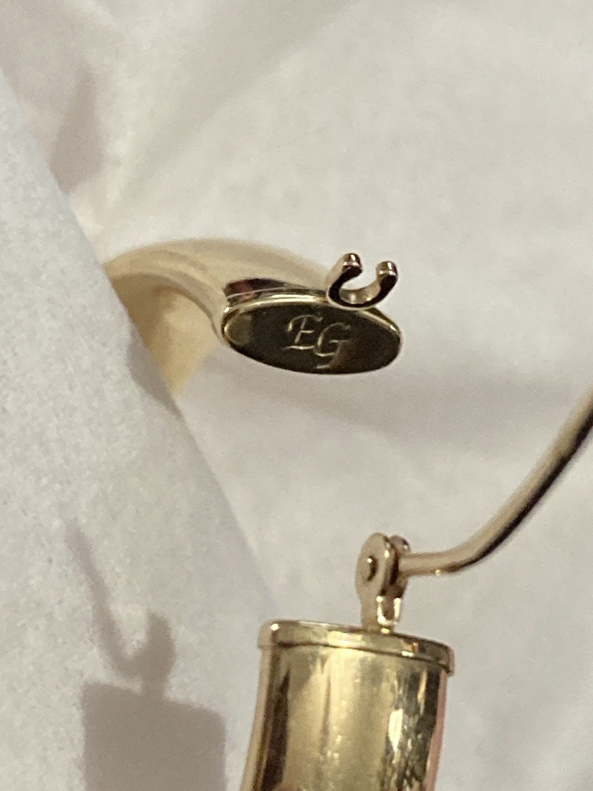 Eterna gold Polished Hoop 14 Kt Yellow gold Earrings 3.4 Grams