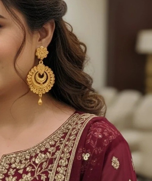Royal Chandrika Brass Drops & Danglers earring for women and girls