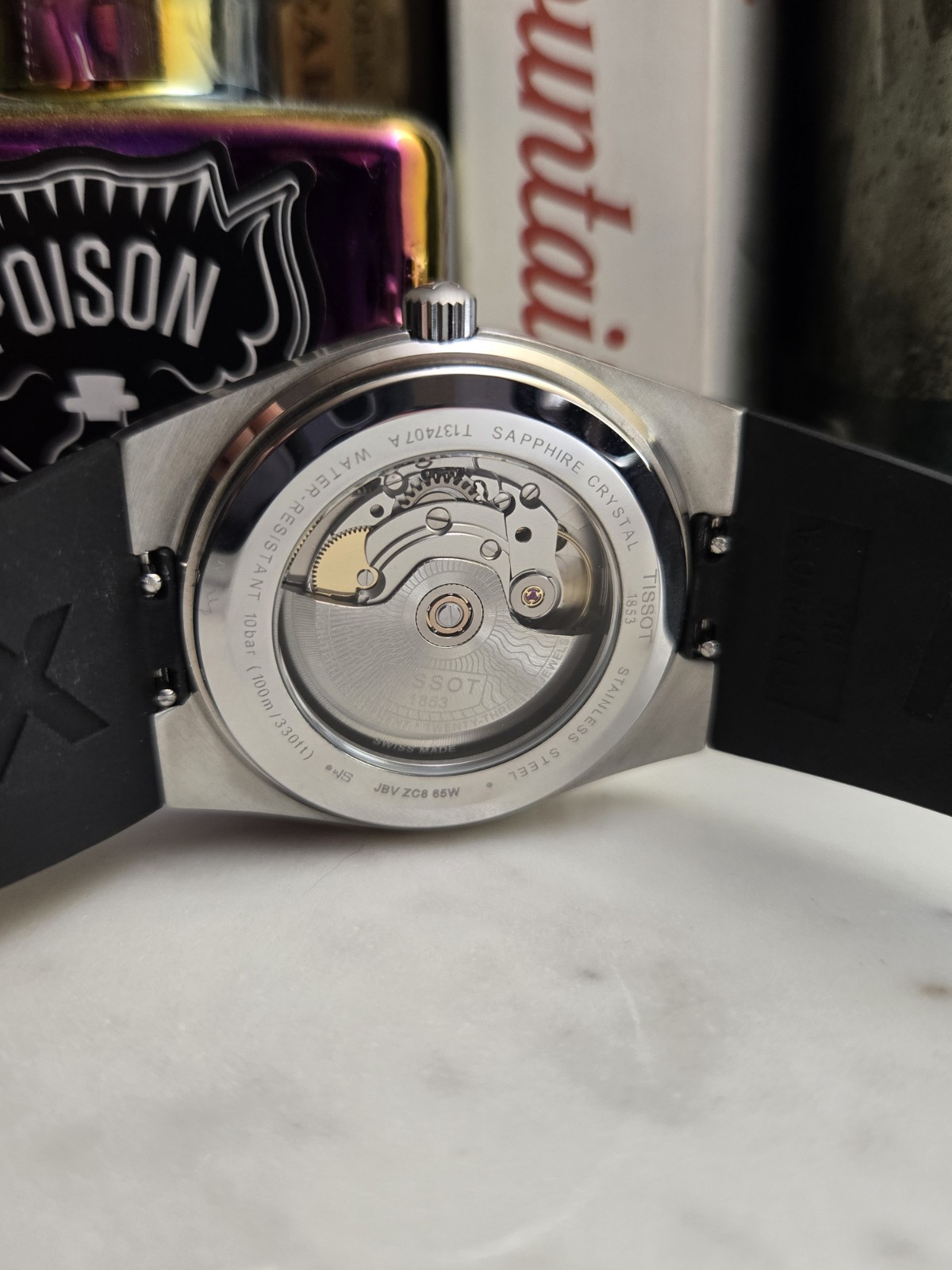 Tissot PRX Powermatic 80 Auto Blue Dial Steel Sapphire 100m Black Rubber
