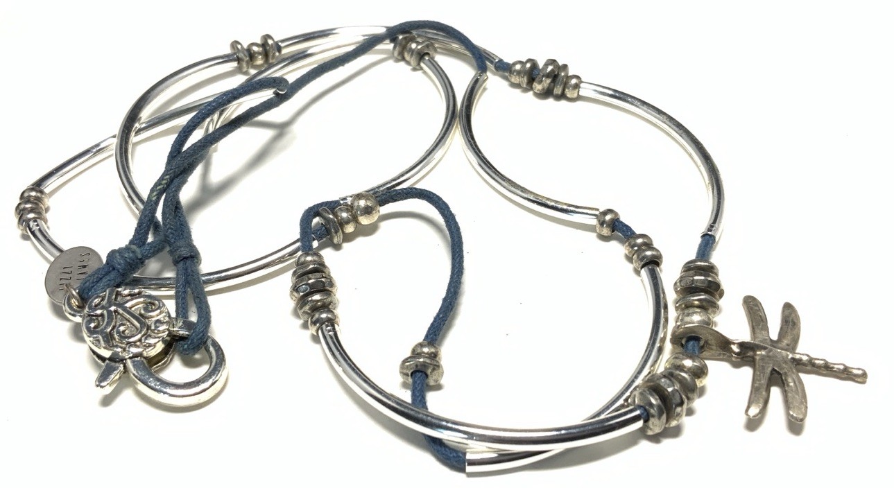 Lizzy James Silver Tone Dragonfly Chain Necklace 20-inches LY107