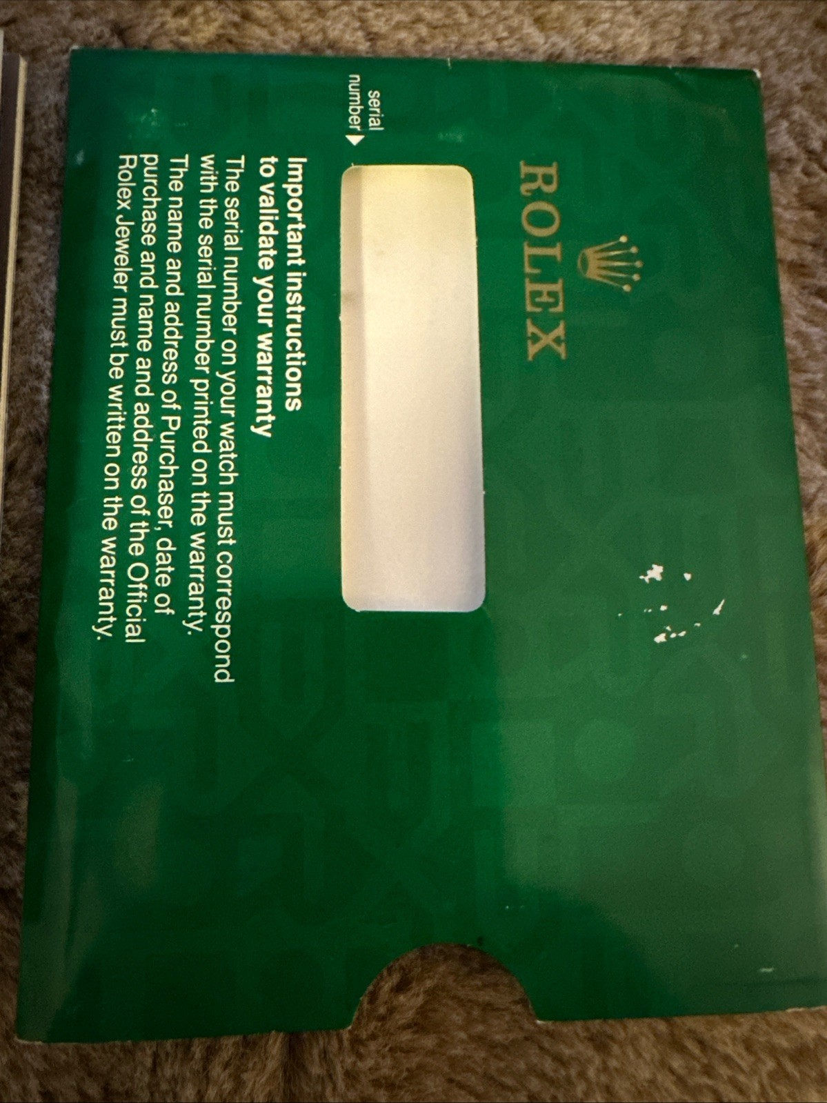 Rolex Datejust Factory Instruction Manual / User Booklet/Rolex Cloth