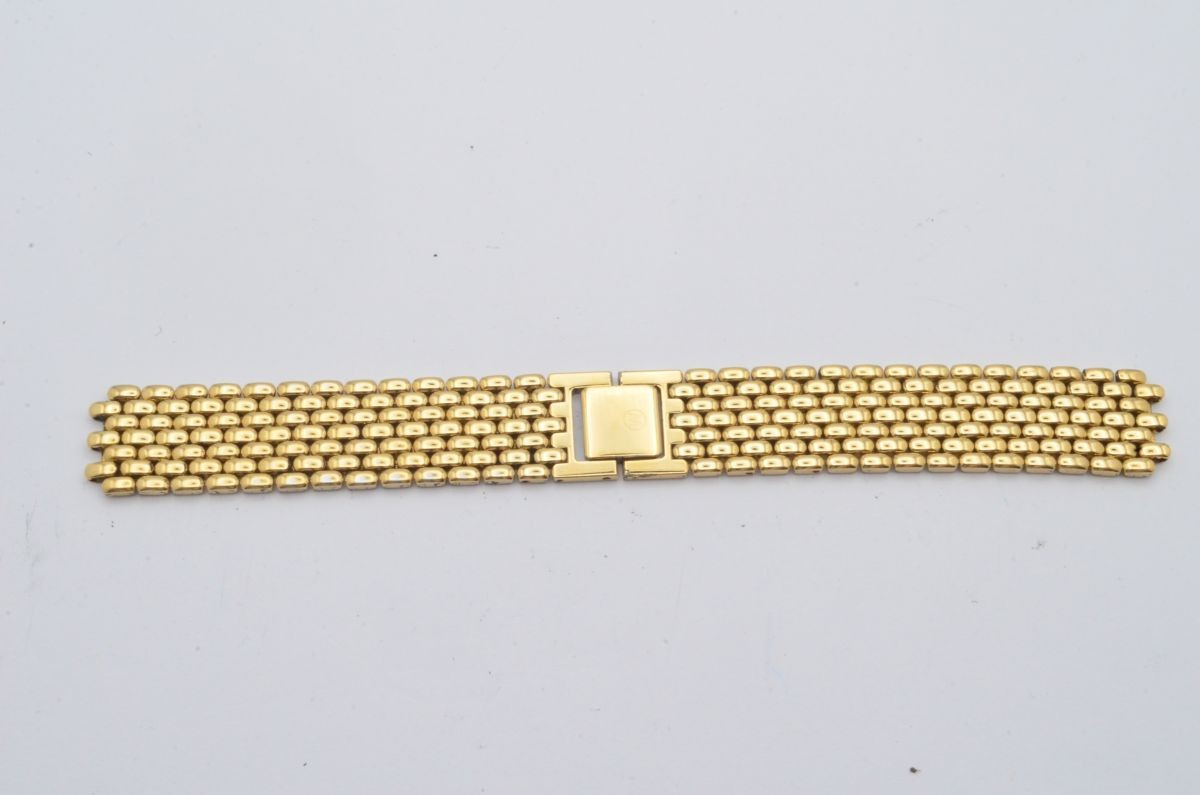 Movado Ultra Thin TC Series Steel Bracelet 18Mm Width Vintage Gold Plated