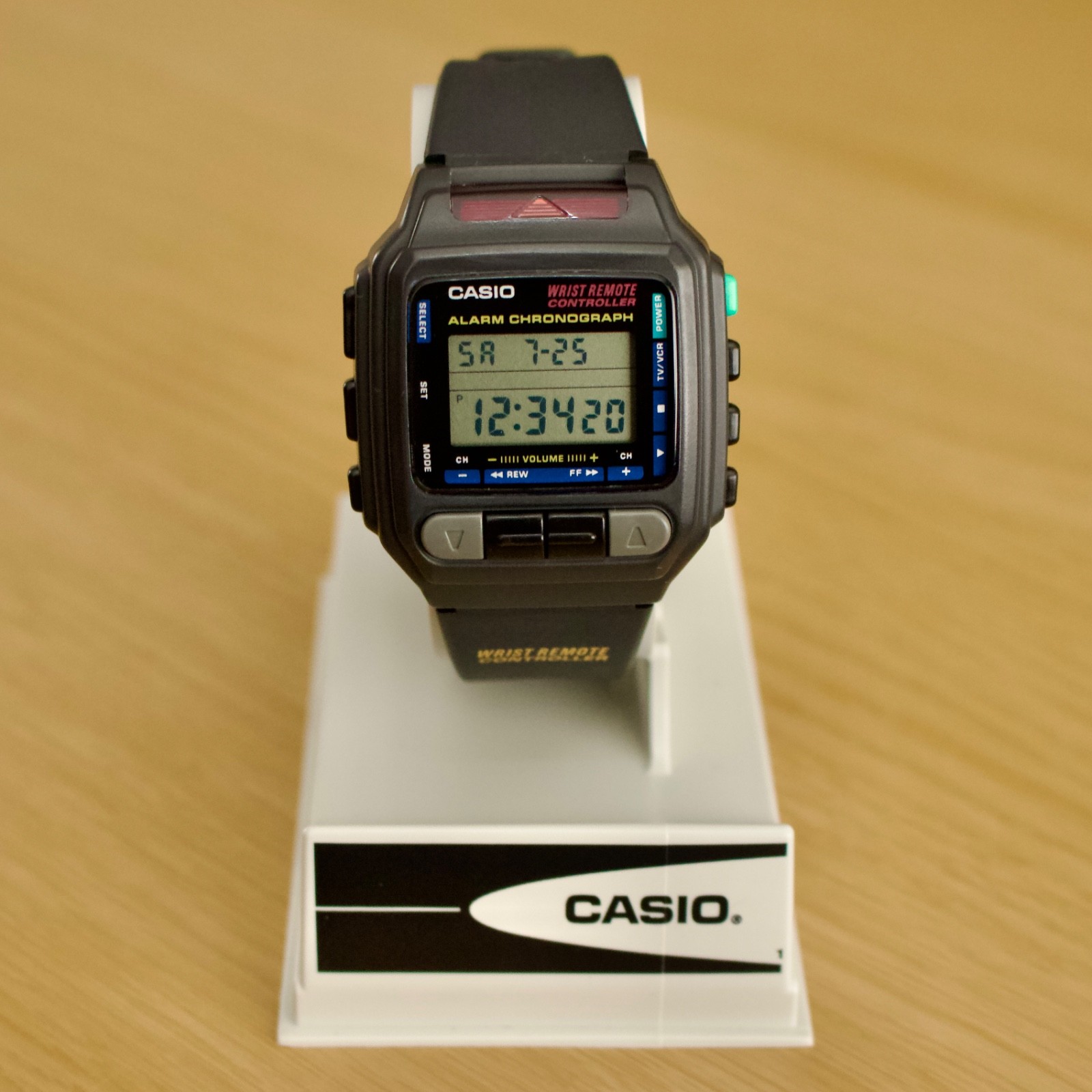 NOS Casio CMD-30B 1994 TV Remote Control Digital Wrist Watch 1173 Korea