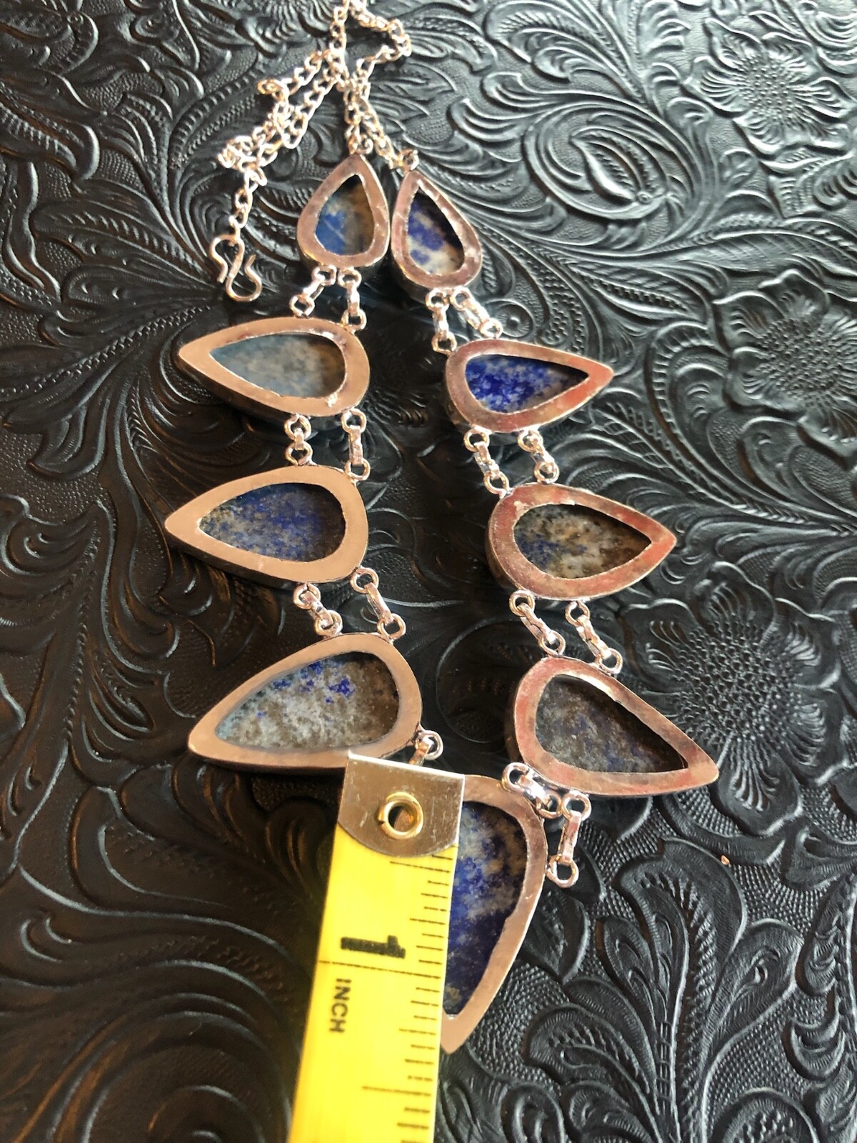 Artisan Southwest Deep Blue Lapis Arrow Pendants Neckalce 18-20″