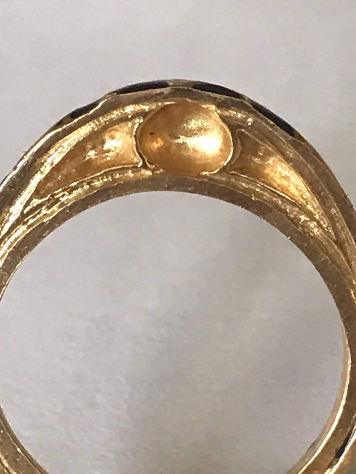 Women’s Memento Mori Silver Poison Ring With Enamel Gold Plated