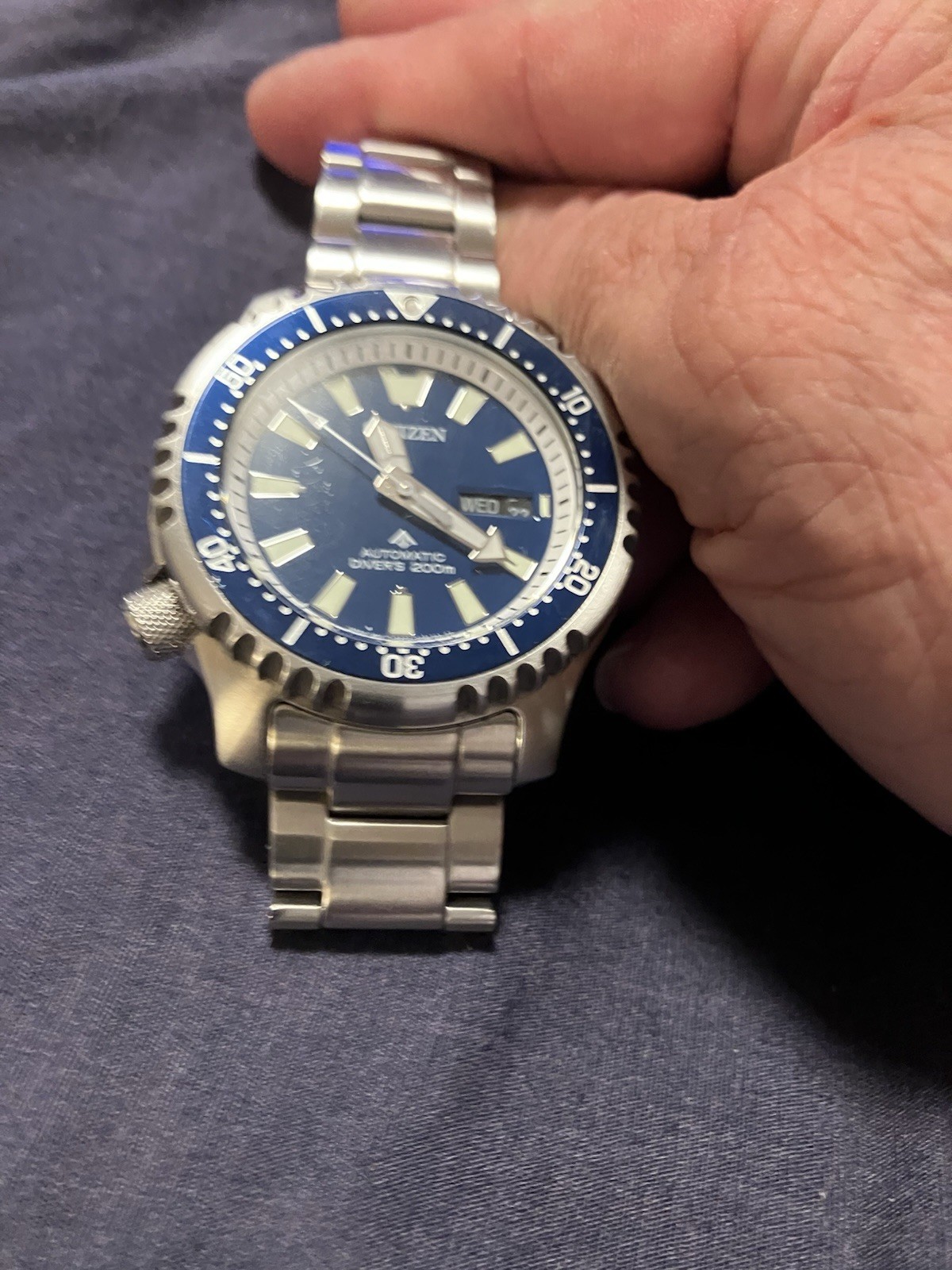 Citizen Promaster Fugu Limited Automatic Blue Watch NY0161-63L Tags