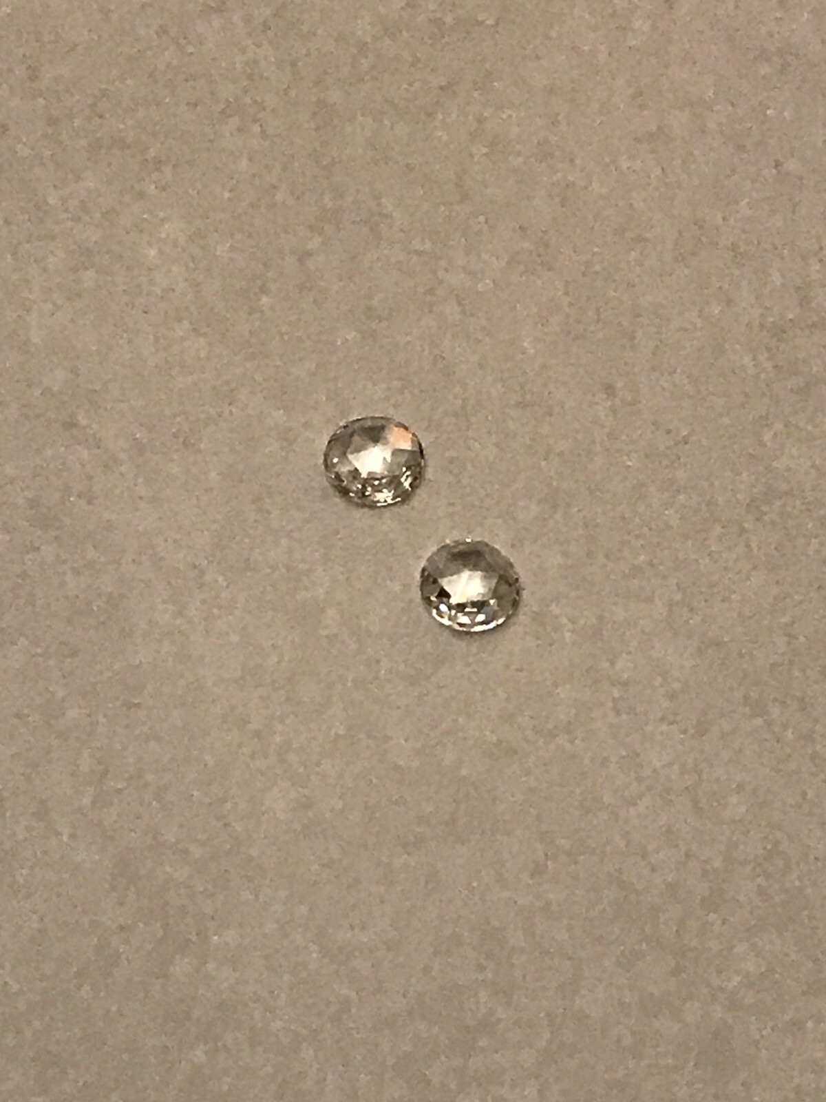 Rose Cut Diamond 2.50mm To 2.55mm VS Clarity G-H Color .04 Ct