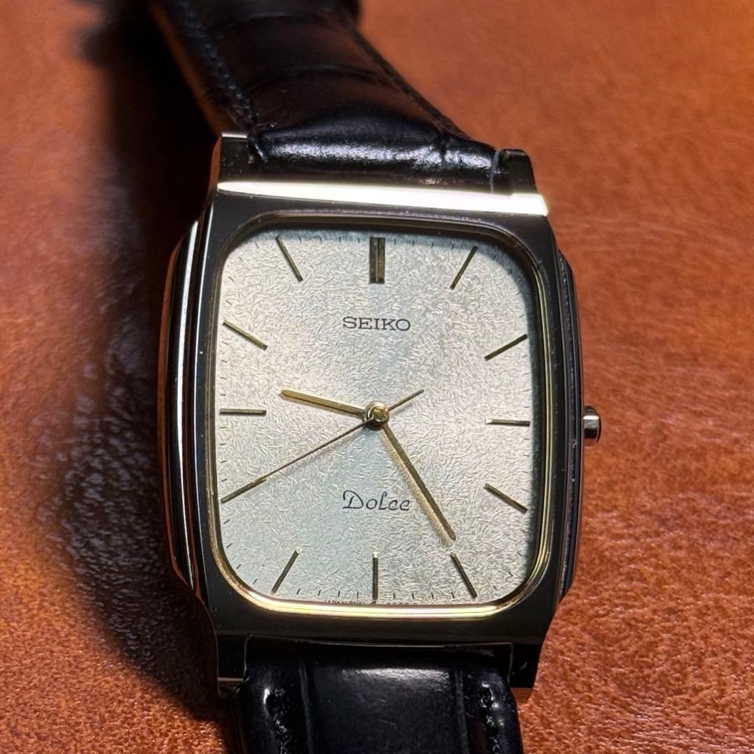 Seiko Dolce 8N41-5070 Rectangular Tungsten Quartz Watch 1990