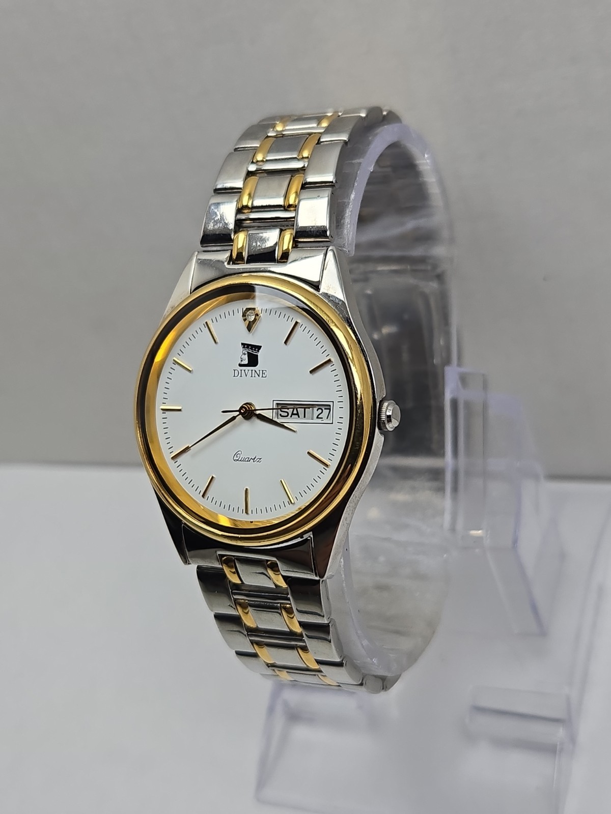 Divine Beijing Spacecrafts 1958 1998 Quartz Day Date Watch Two Toned New Battery