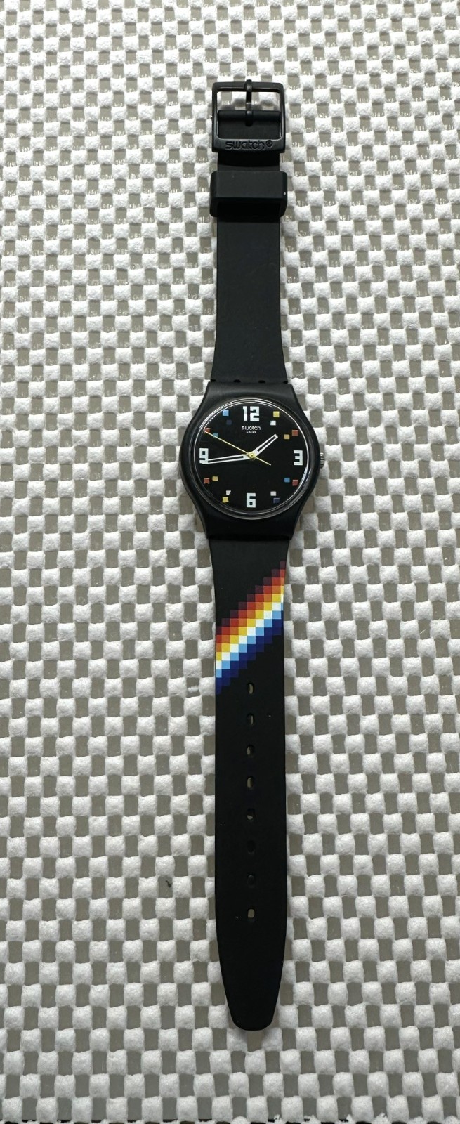 Swatch Watch Black Carousel Squares SO288705 Contemporary 2023