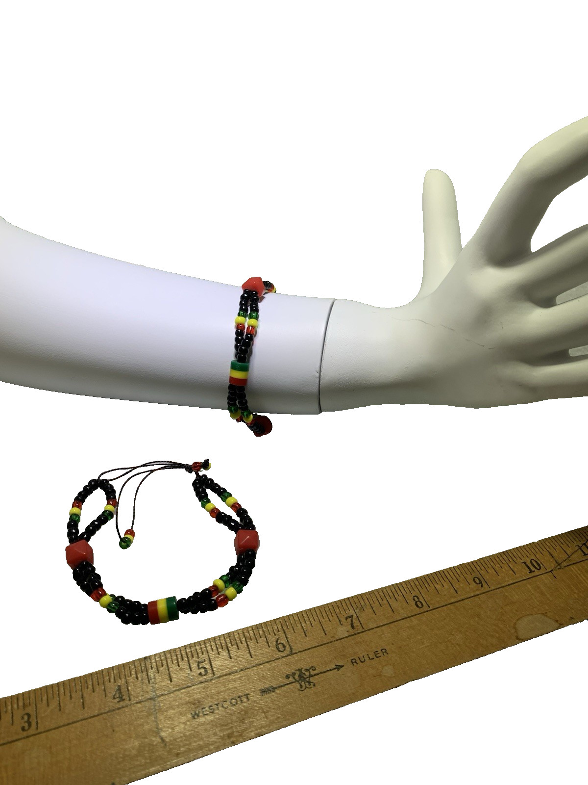 Handmade Pan-African Colors Bracelet Support Litter Trash Cleanup Kenya Africa