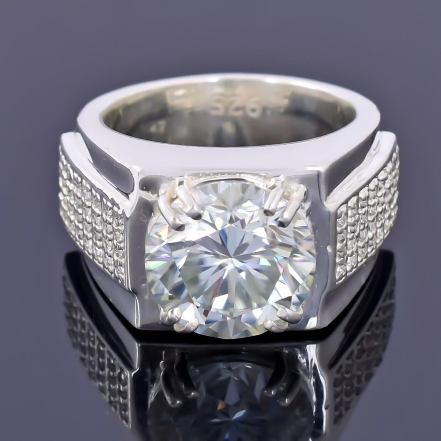4.90 Ct Certified White Diamond Ring – Wedding Jewelry in 925 Sterling Silver