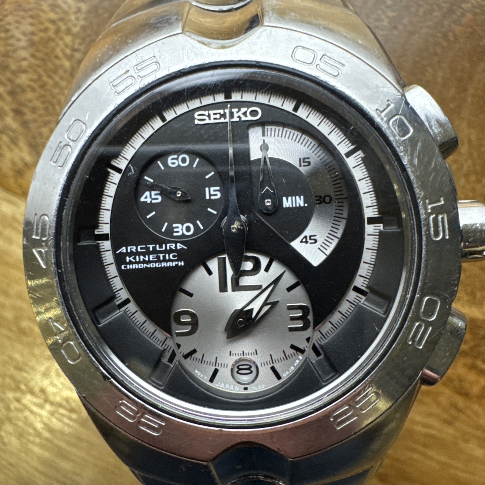 Seiko Arctura Kinetic Chronograph 7L22-0AJ0 Black Dial – c.2000s
