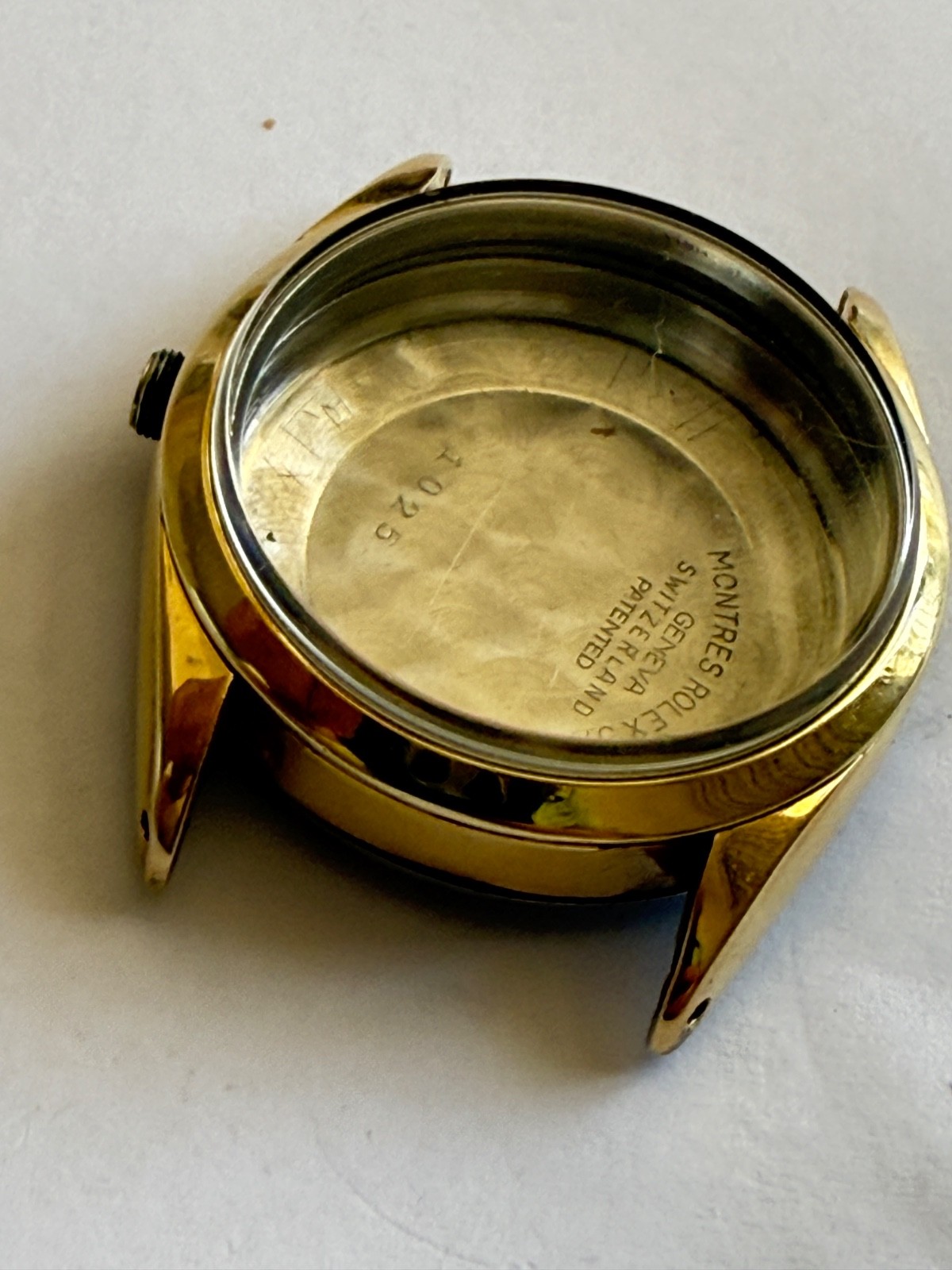 Rolex Oyster Perpetual ref 1025 14k Gold Capped SS Case 34MM used condition