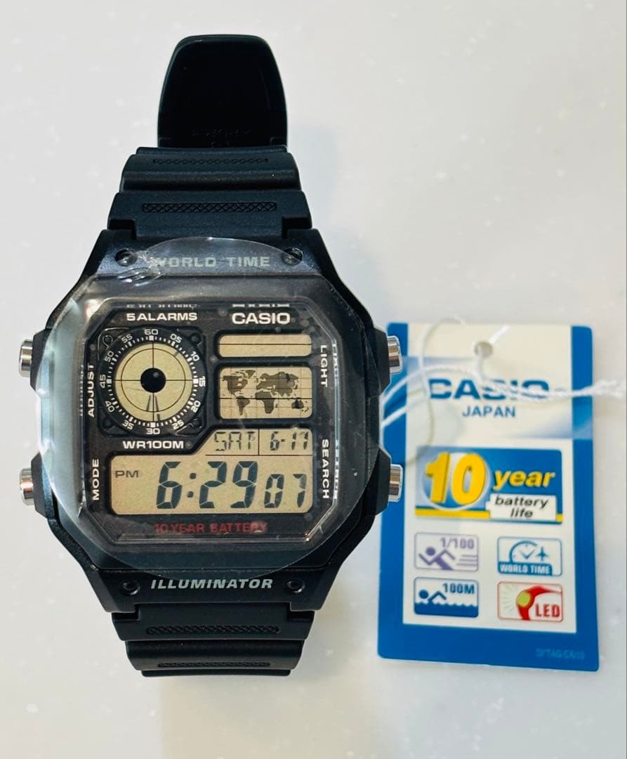 Brand new CASIO AE 1200WH 1AV Casio Royal with manual