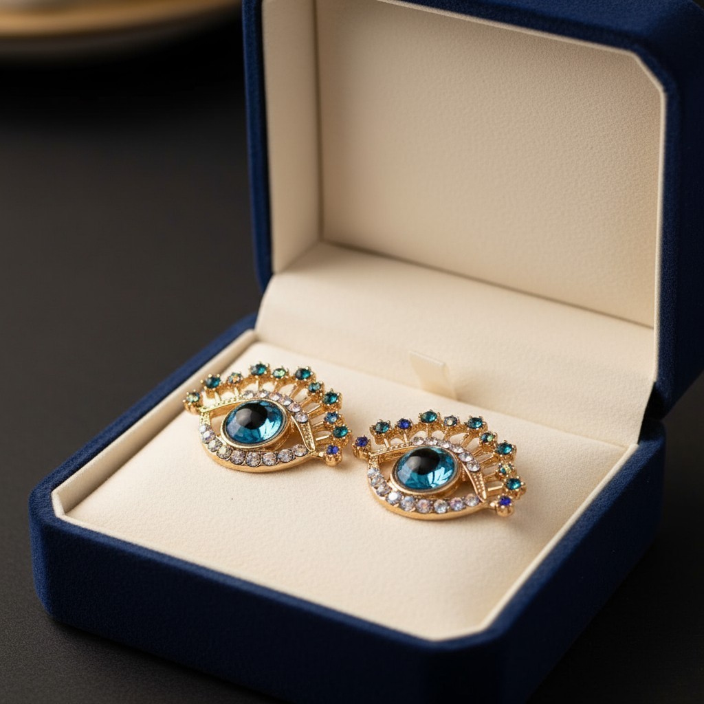 Us Seller Betsey Johnson Eye Stud Earrings