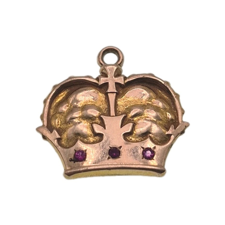 Vintage Jostens Kings Crown 1971 1/5 10KGF Yellow Gold Filled Charm Figural GF