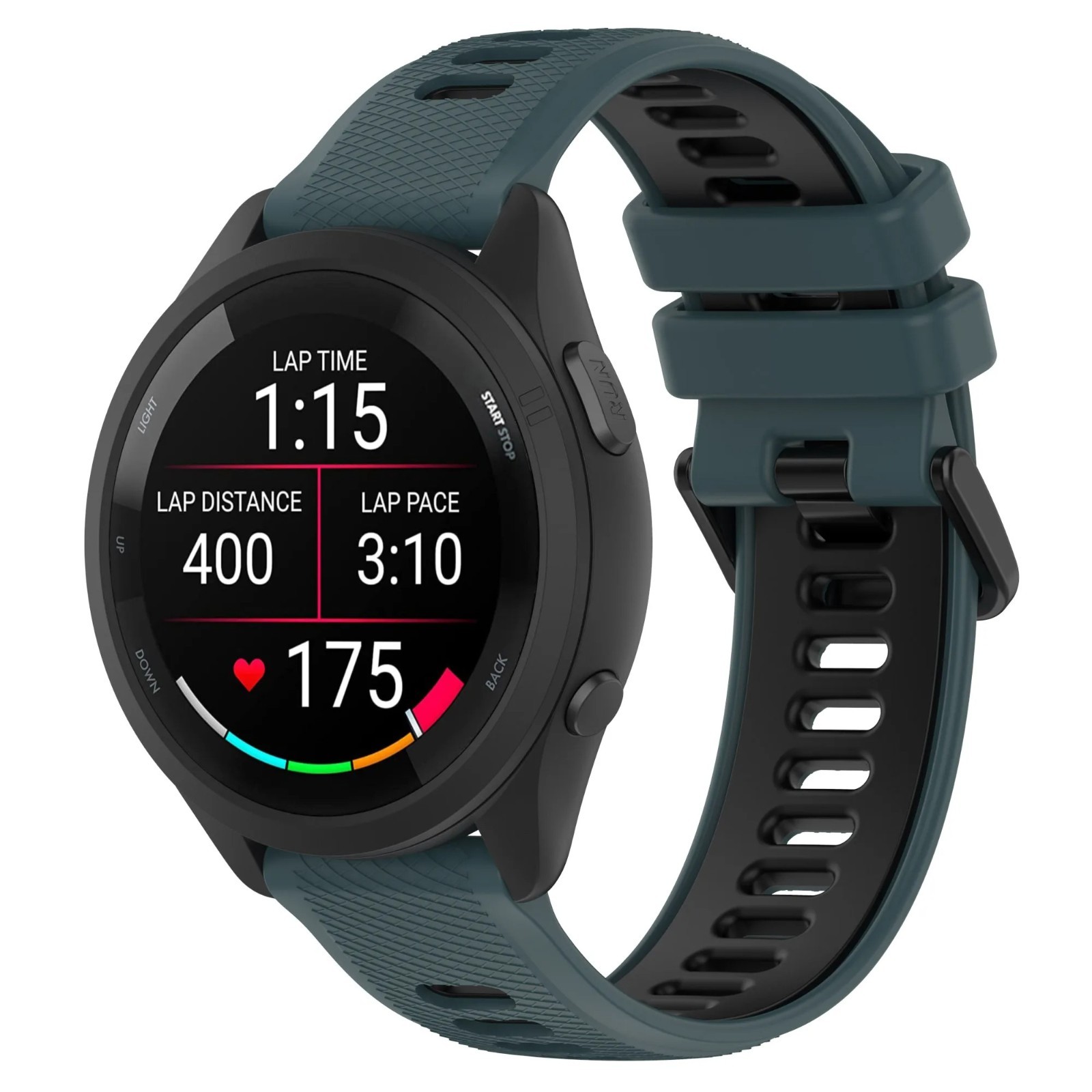 For Garmin Forerunner 245 / Forerunner 245 music Watch Band Silicone Sport Strap