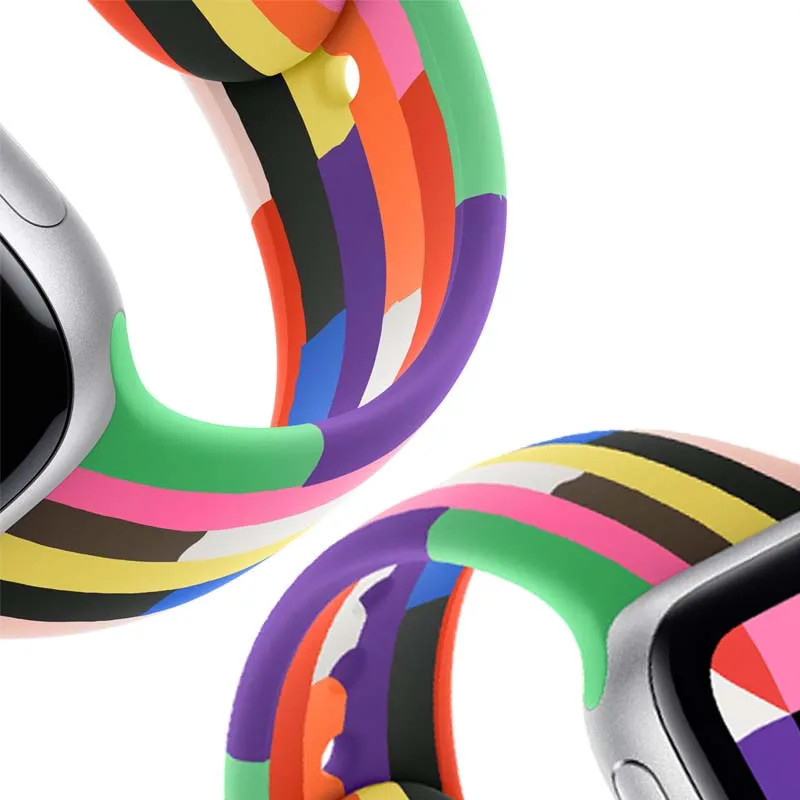 Printed Silicone Smartwatch Band for Watch 38-49mm Series Ultra 9 SE Bracelet