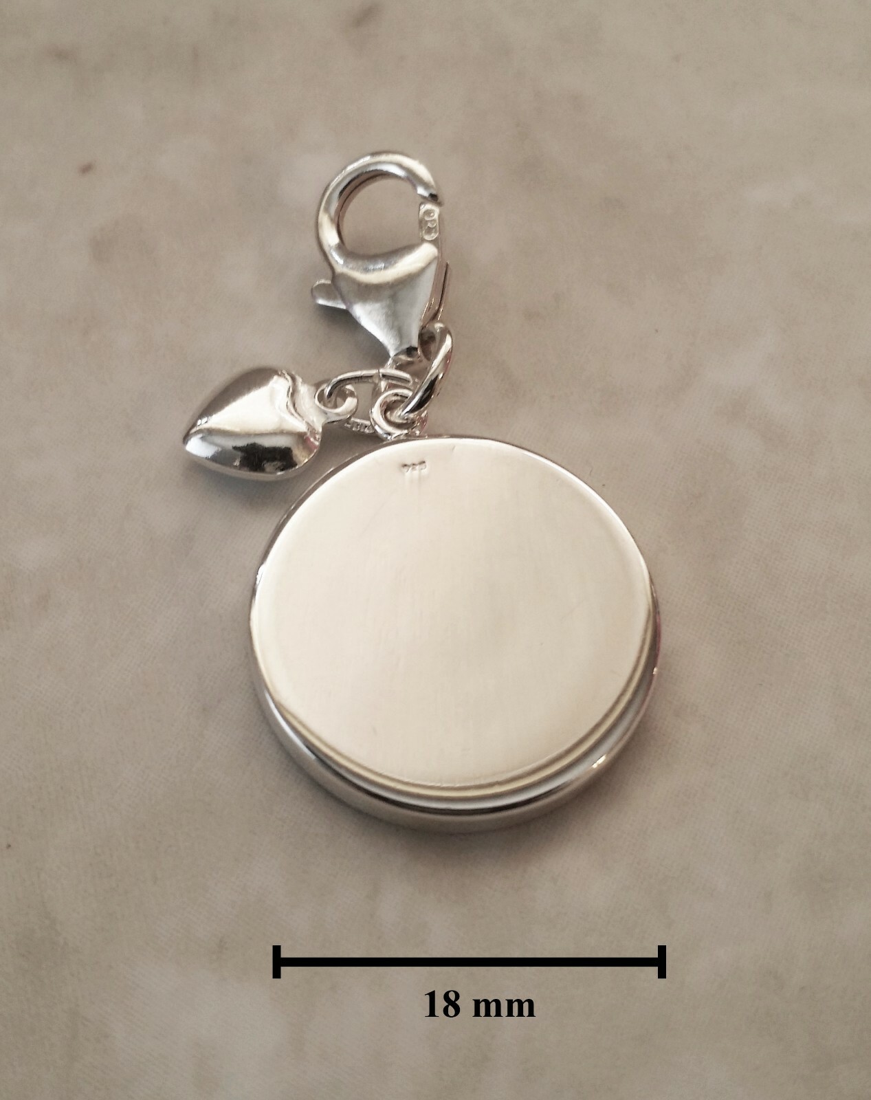 High Blood Pressure Medical Alert 925 Sterling Silver Charm