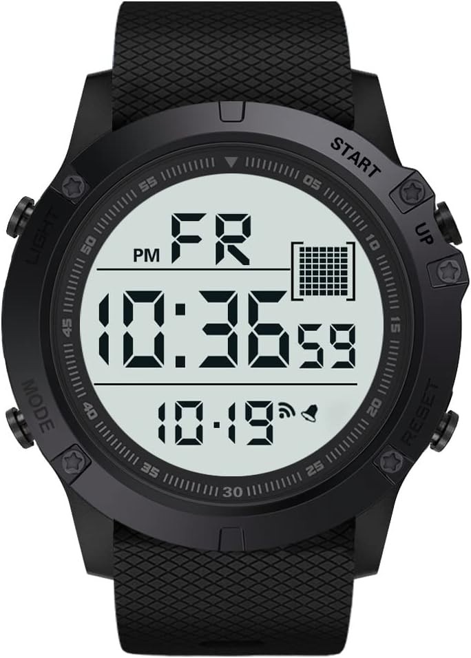 Durable Men’s Military Digital Watch – Shock Resistant & Waterproof Design