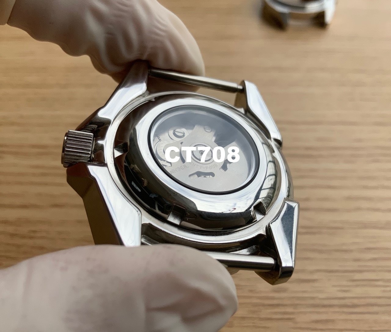 SKX007/SRPD Samurai Conversion Watch Case – CT708 Polished/Brushed