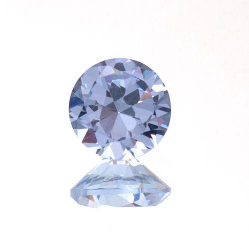 (3.5mm – 10mm) Round Lab Created Light Blue #104 Spinel