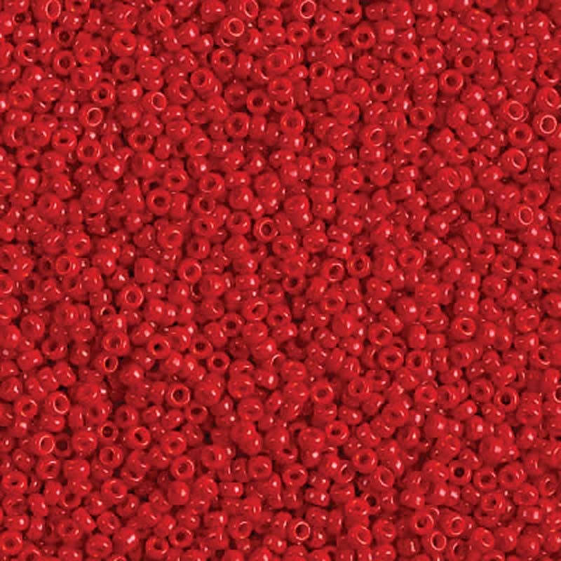 Miyuki Seed Beads 11/0 Red 11-1684 24g Opaque Round Glass