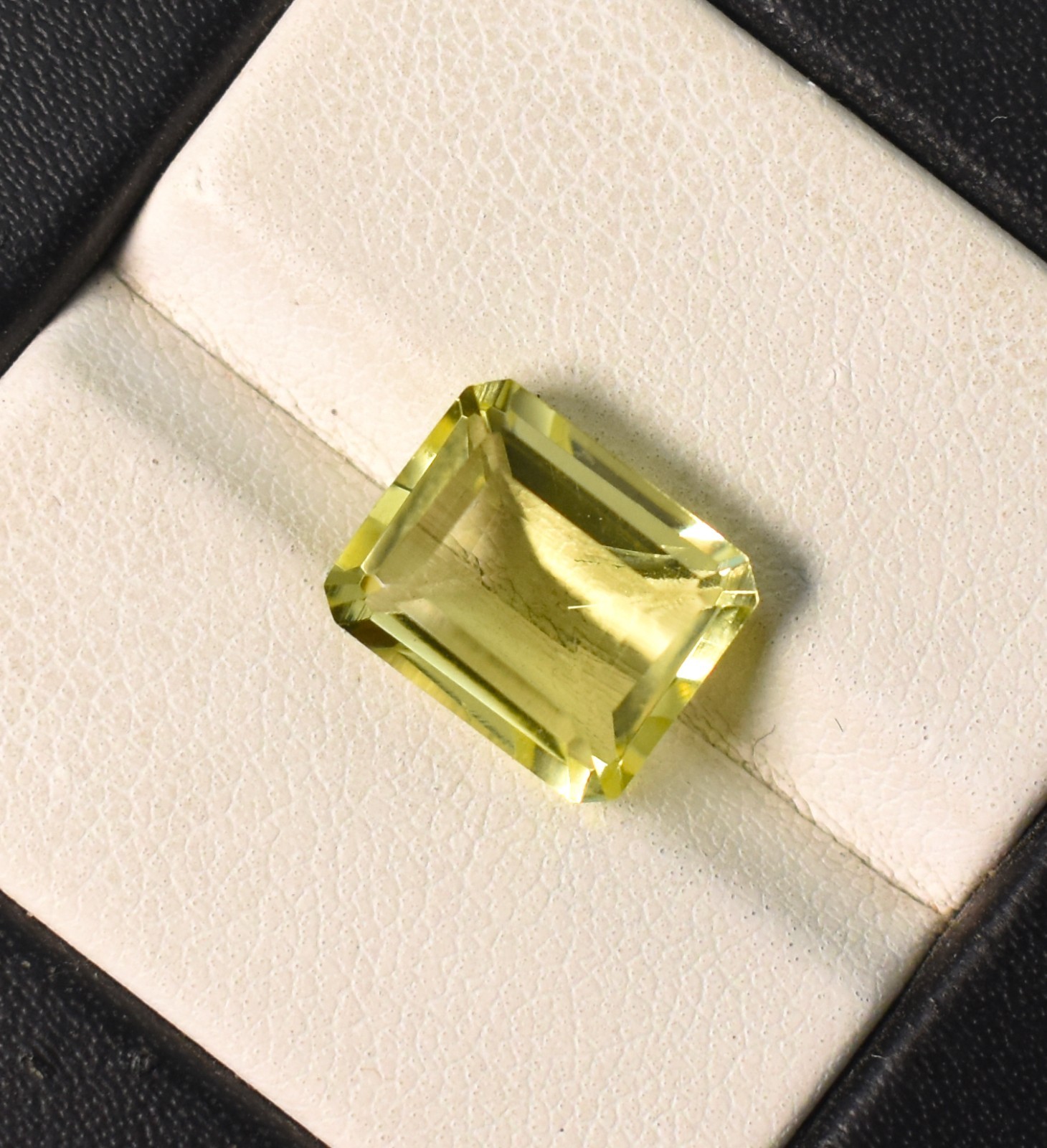 Natural Lemon Quartz Octagon Emerald Cut Gemstone 11X9 MM 4.05 Ct Loose Gemstone