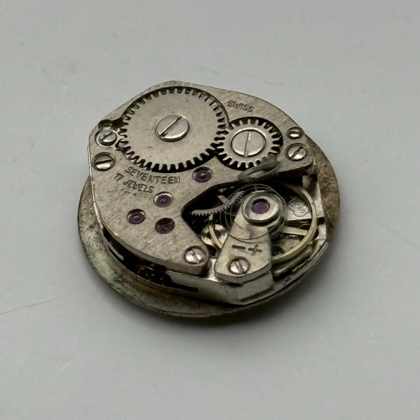 FHF 69-21 Watch Movement Ingersoll Swiss 17 Jewels Manual Wind Parts 15.3mm