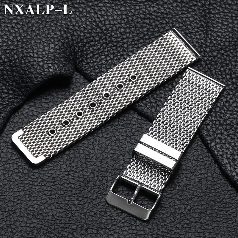 Milanese Stainless Steel Watch Strap Men’s Quality Mesh Metal Band 18 20 22 24mm