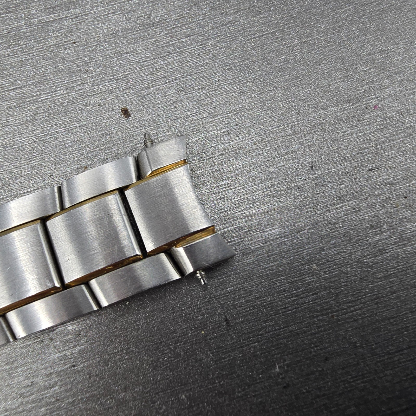 Movado Museum Bracelet 18mm Two Tone Stainless Steel Butterfly Clasp 85-G1-885