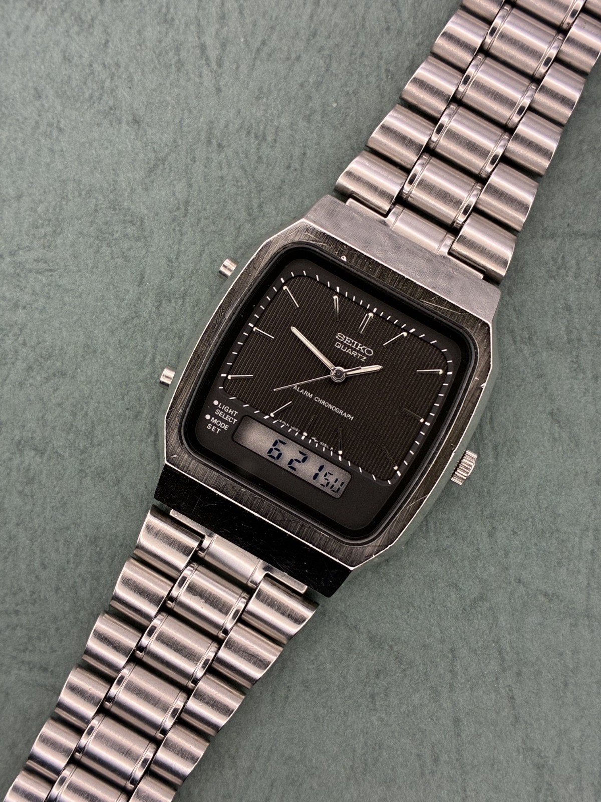 Vintage Seiko Duo Display Quartz Watch / H601-524A / JDM / Ana-Digi / Dec 1987