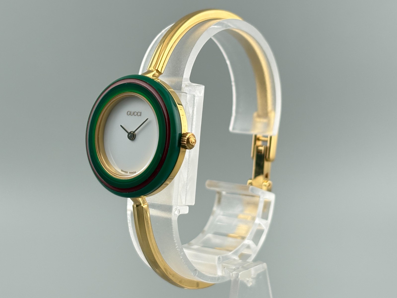 [NEAE MINT W/Full Set] Gucci Change Bezel 11/12 Women Watch Gold 12 Colors