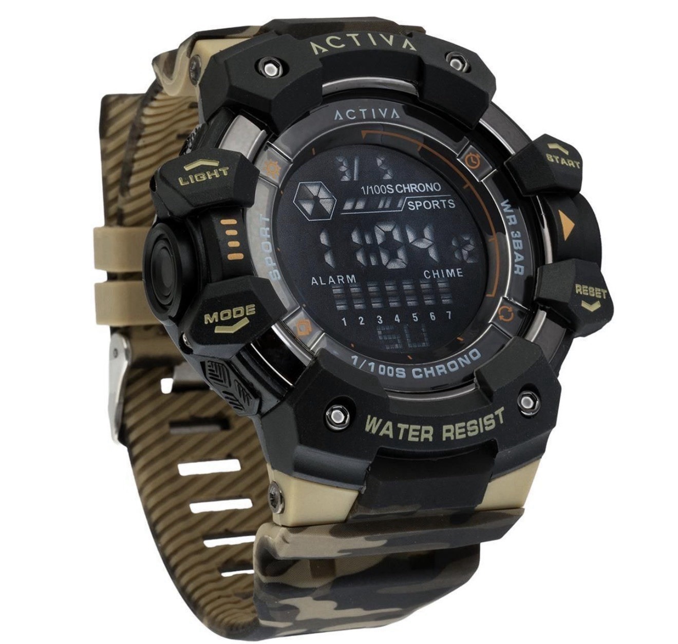 ACW8050MC-001 – Activa Armour X Invicta Men’s Digital Watch – 50mm. Camouflage.
