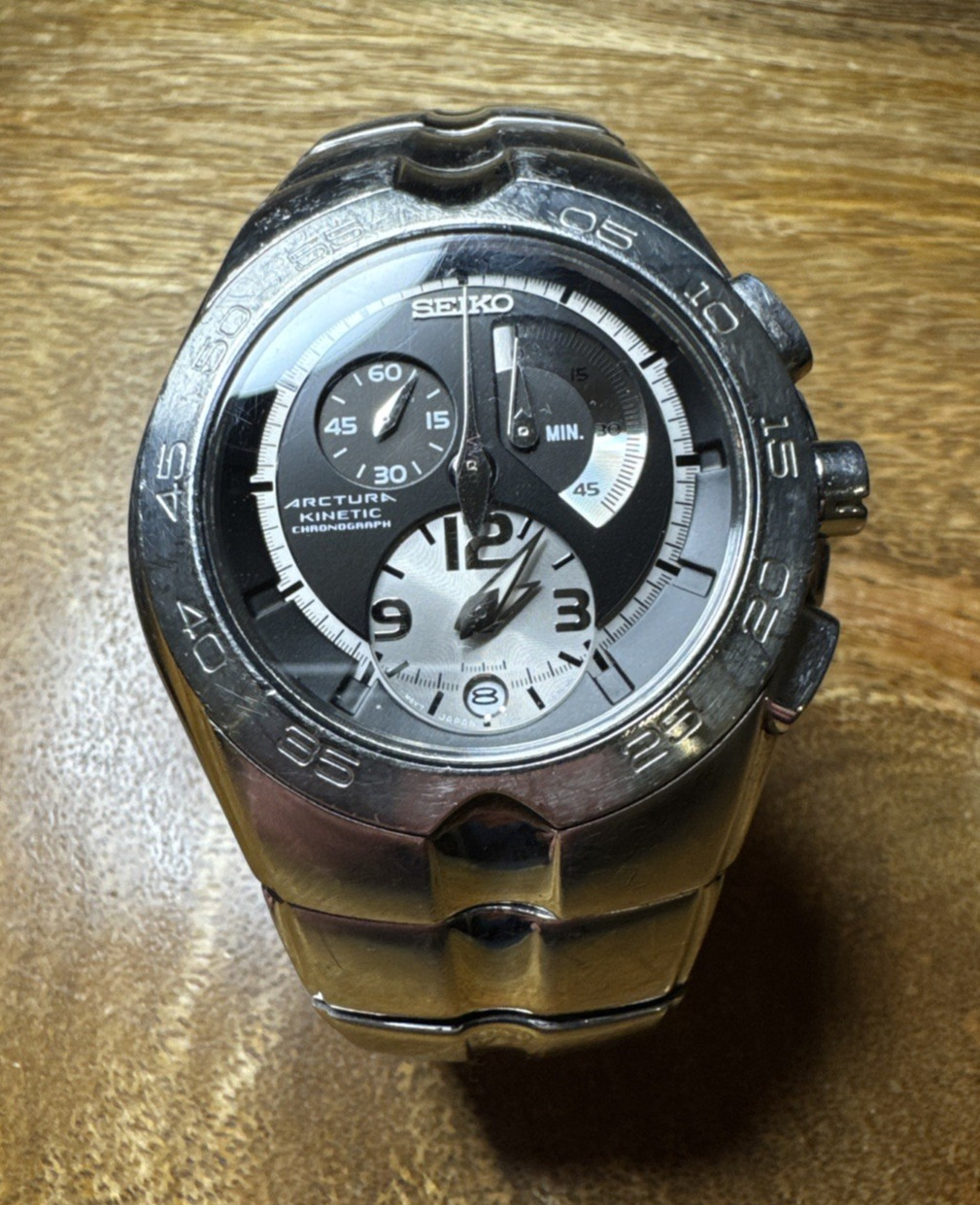 Seiko Arctura Kinetic Chronograph 7L22-0AJ0 Black Dial – c.2000s