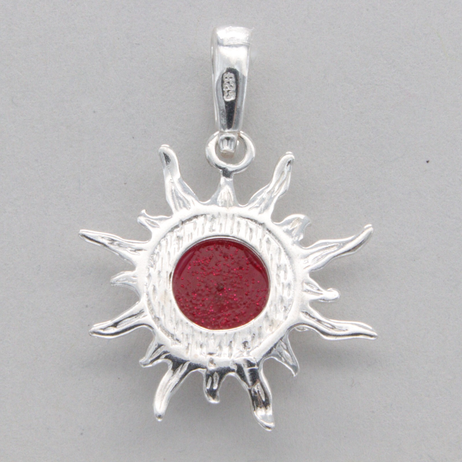 Purple FIRE OPAL Sun Pendant – 925 STERLING SILVER #124e