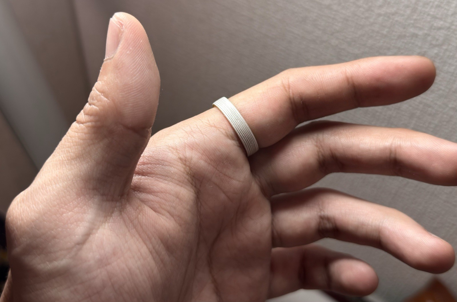 Rainveil Ring, Handmade S999 Silver Ring with Hidden 24K Gold Interior, Japanese