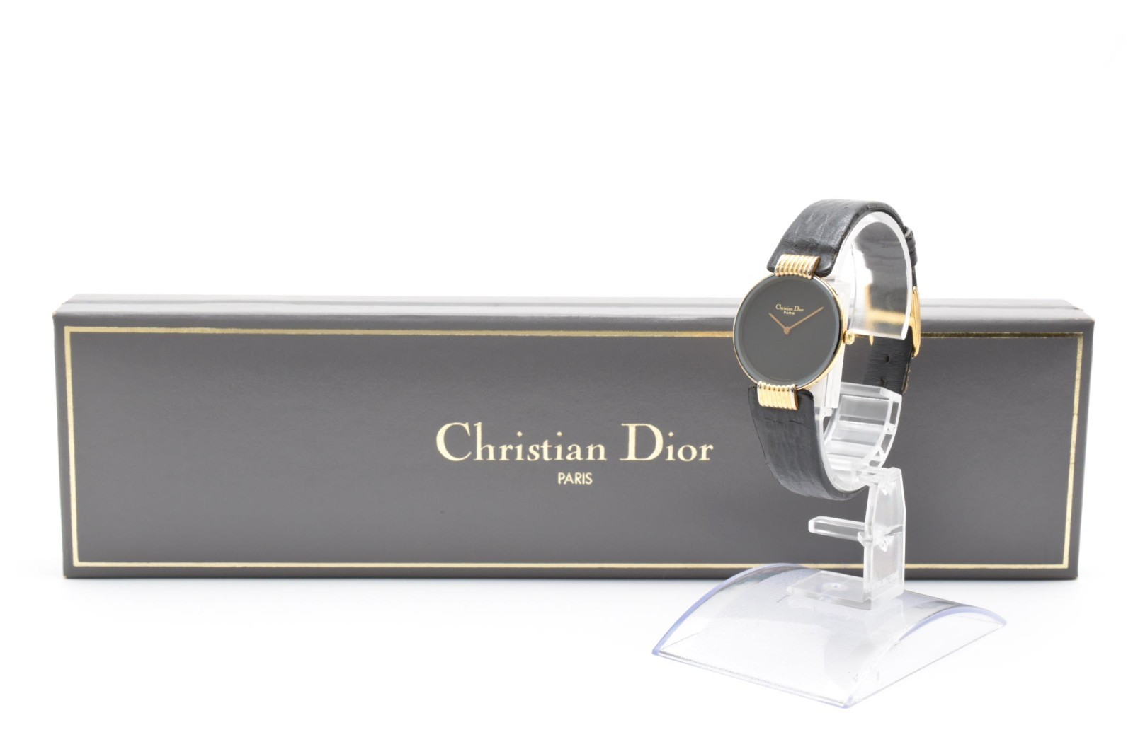 Vintage [ Near MINT ] Christian Dior Bagheera 46 153-3 Black Ladies Watch JAPAN