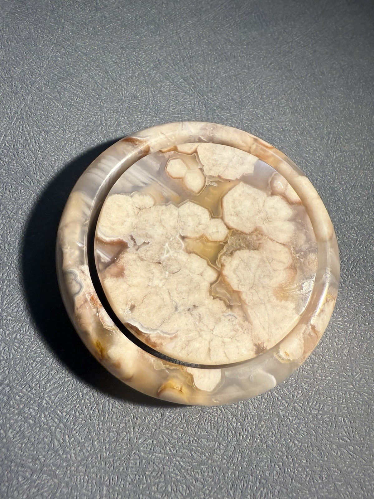 58.3mm Madagascar Sakura Agate Cherry Blossom Bangle/Flowers Blossom