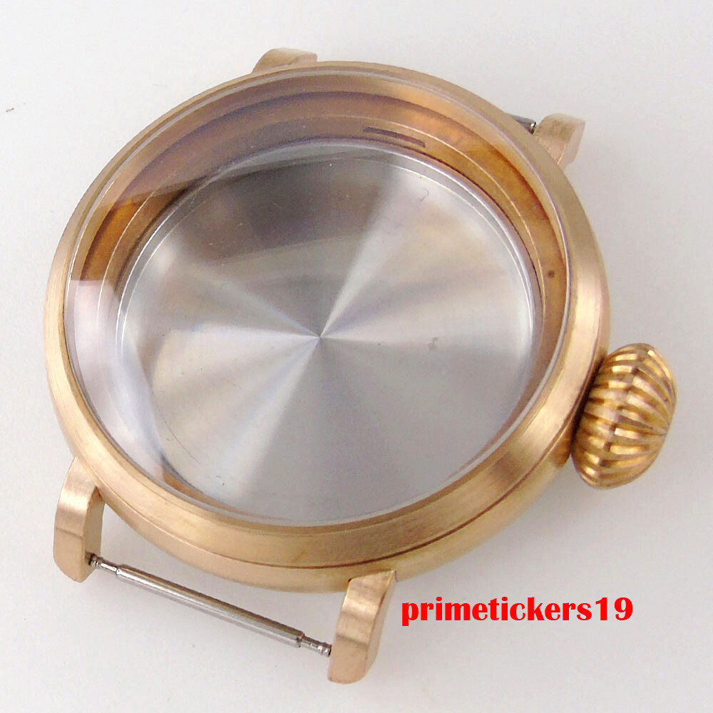 46mm Big Cusn8 Real Bronze Watch Case Sapphire Fit NH35 NH36 ETA2824 PT5000 Movt