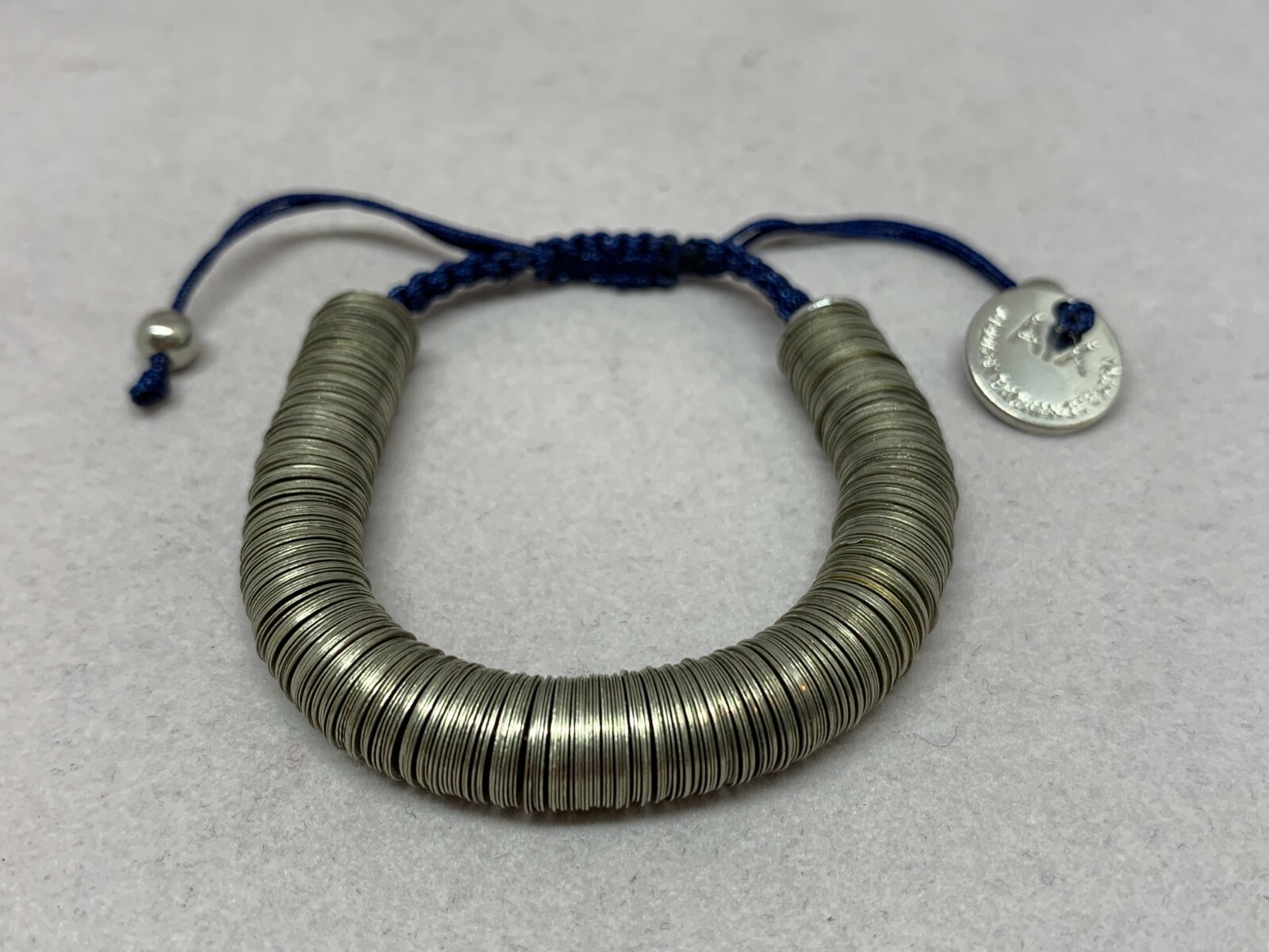 ARMANI EXCHANGE Metal Multi Coin Discs Rings Adjustable Bracelet Necklace Set