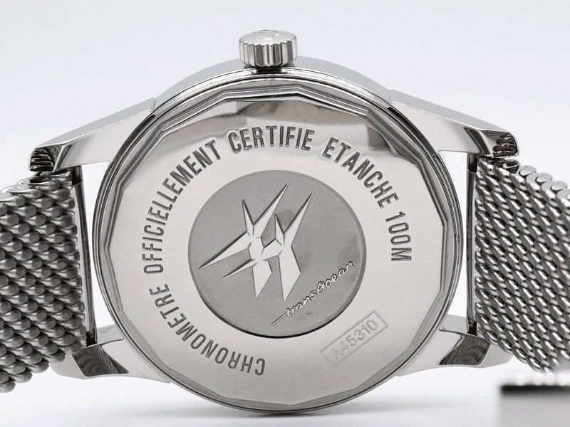BREITLING Transocean A45310 Day date Silver Dial Automatic Men’s Watch