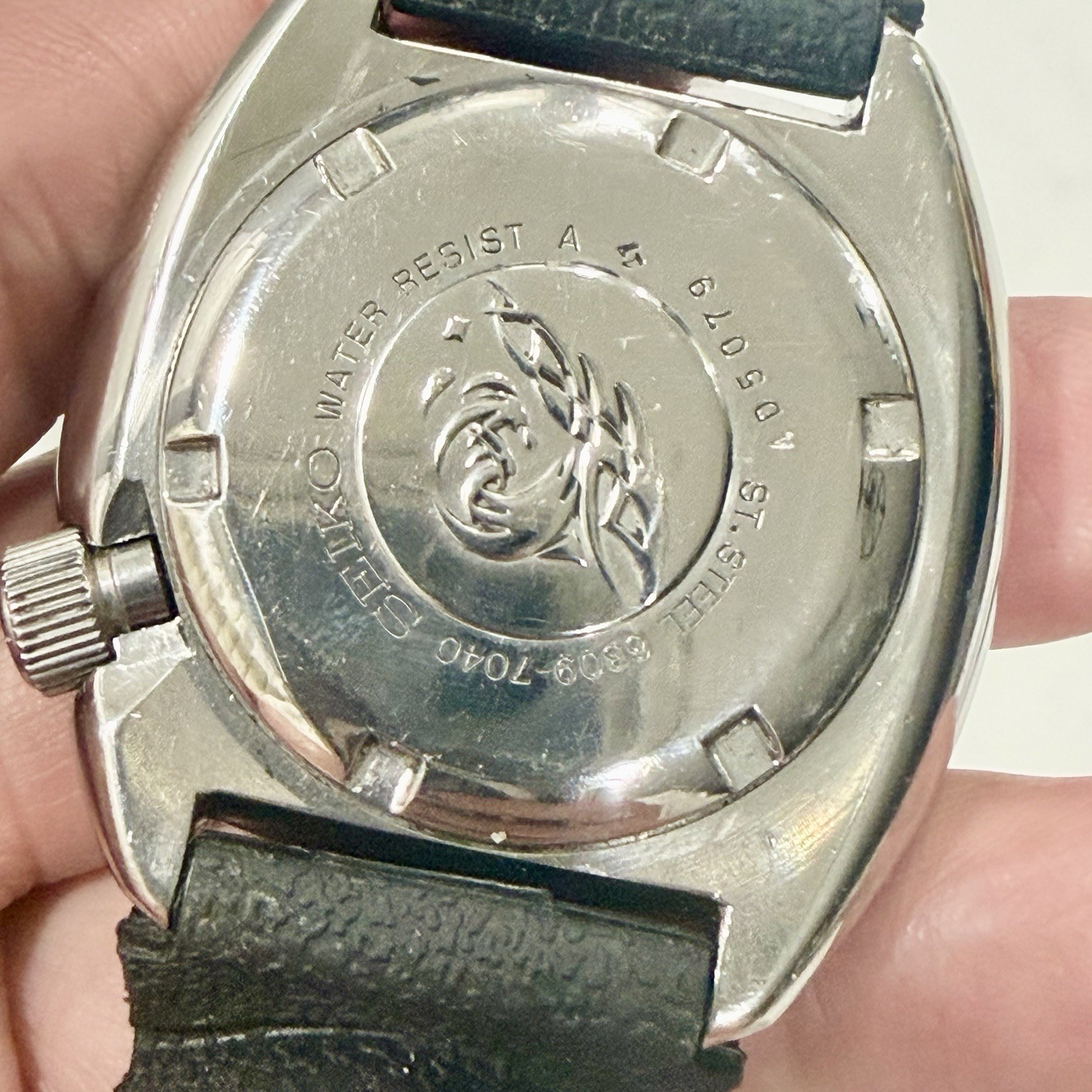 Vintage Seiko Turtle Pepsi 6309-7040 Suwa Automatic Men’s 44mm Diver Watch RUNS