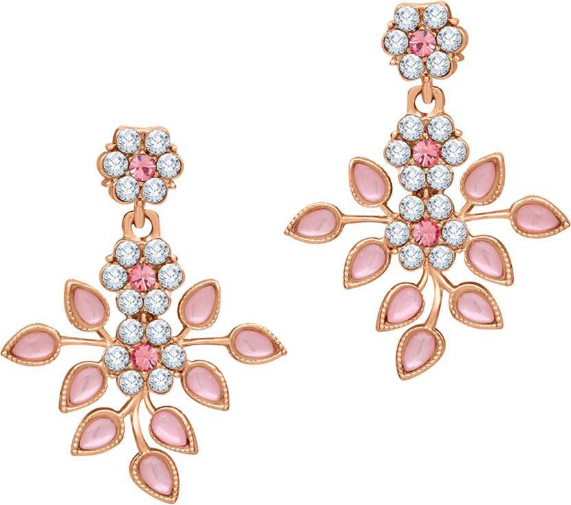 Gold Plated Pink Halloween Thanksgiving Earring & Necklace Set For Women Girls
