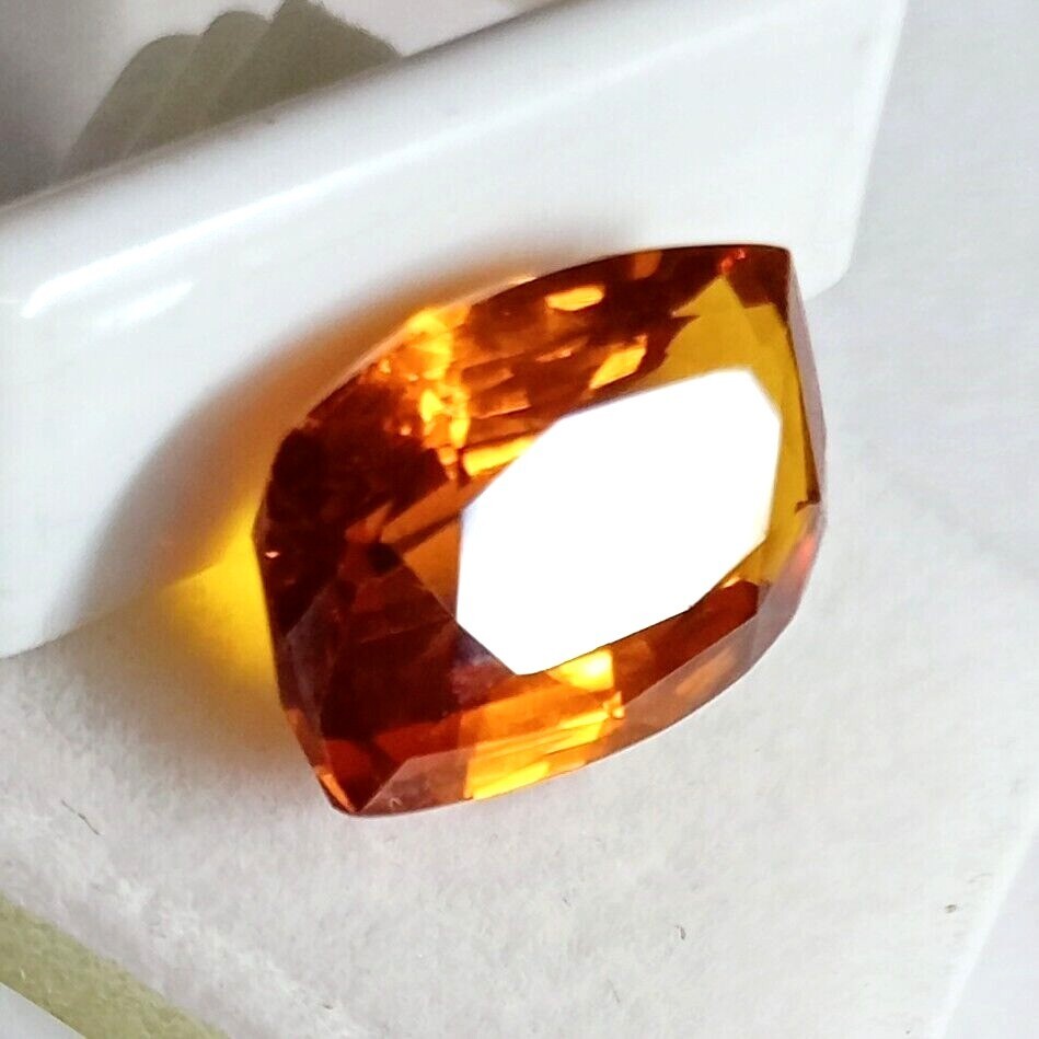 Mogok Painite 12+ Ct Yellow Orange Natural Fancy Cut Certified Loose Gemstone
