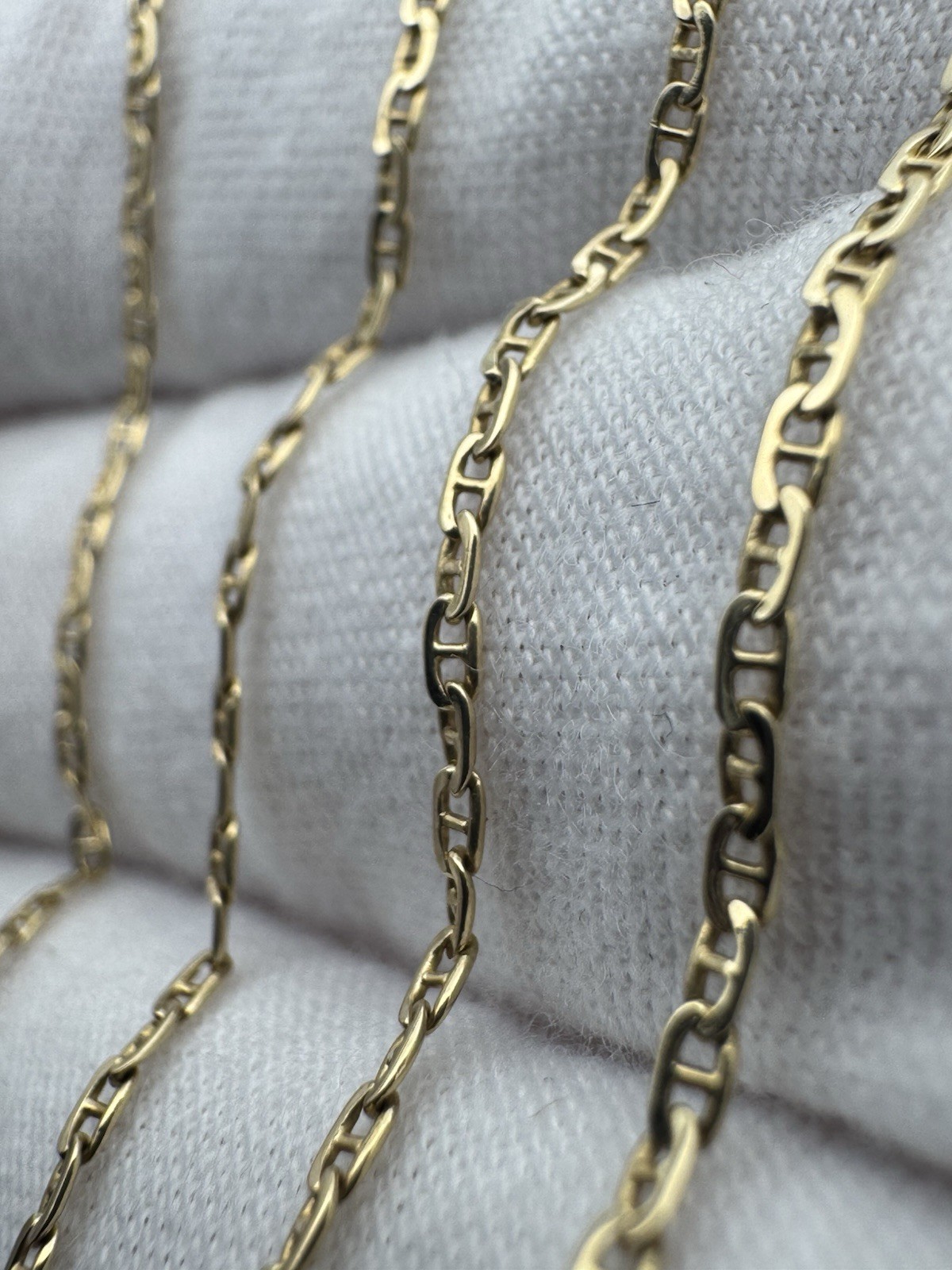 Vintage Gucci Link Chain 14k Yellow Gold Necklace 25”